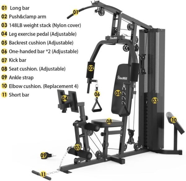Home Gym Multifunctional Full Body Home Gym Equipment for Home Workout Equipment Exercise Equipment Fitness Equipment - Image 3