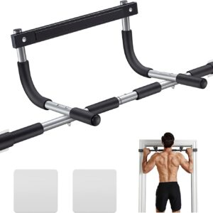 Ally Peaks Pull Up Bar for Doorway | Thickened Steel Max Limit 440 lbs Upper Body Fitness Workout Bar| Multi-Grip Strength for Doorway | Indoor Chin-Up Bar Fitness Trainer for Home Gym Portabl