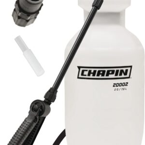 Chapin 20002 Made in USA 2 -Gallon Lawn and Garden Pump Pressured Sprayer, for Spraying Plants, Garden Watering, Lawns, Weeds and Pests, Translucent White