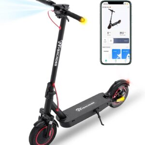 EVERCROSS Electric Scooter, 350W/500W Electric Scooter Adults, 8.5"/10" Tires, Up to 19/22 Miles Range, 19 MPH Lightweight E-Scooter with Dual Shock Absorption