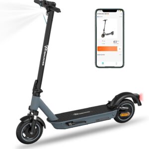 EVERCROSS EV10K MAX E-Scooter with Road Approval (ABE), 55 km/65 km Range, Off-Road Electric Scooter for Adults, Foldable, with App, 400 W Motor, Dual Shock Absorbers