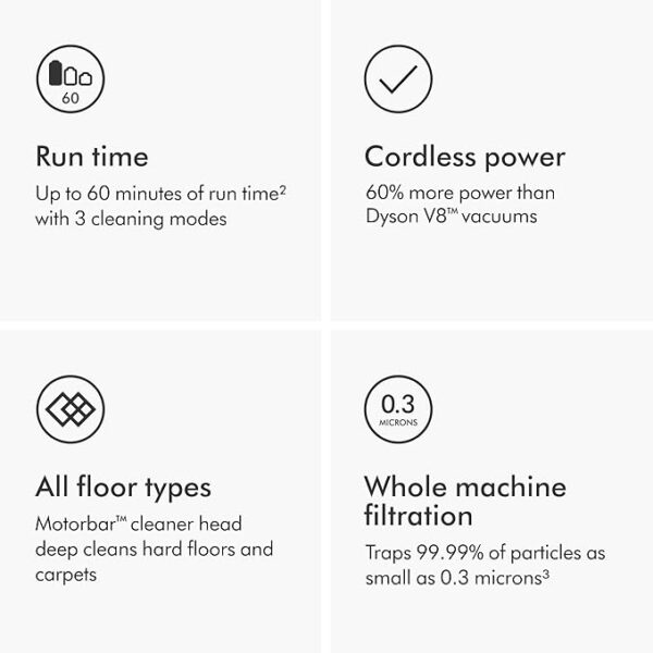 Dyson V11 Origin Cordless Vacuum Cleaner, Nickel/Blue - Image 3