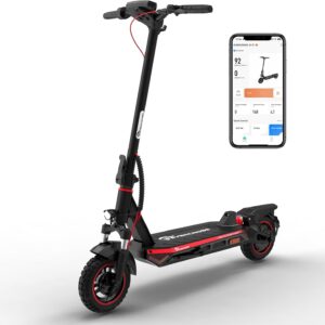 EVERCROSS A1 Electric Scooter for Adults - 800W Portable Commuting Scooter with Double Braking System, Dual Suspension and 10'' Honeycomb Solid Tires, Up to 31 Miles Long Range & 28 Mph