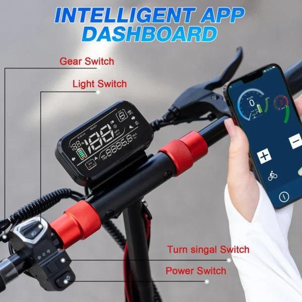 RCB RE24 Fat Tire Electric Scooter - Image 4