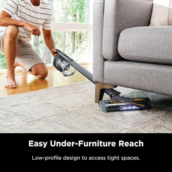 Shark Pet Cordless Stick Vacuum with XL Dust Cup, LED Headlights, Removable Handheld Vac, Crevice Tool, Portable Vacuum for Household Pet Hair, Carpet and Hard Floors, 40min Runtime, Grey, IX141 - Image 4