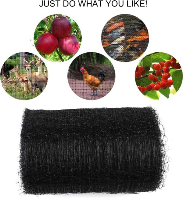 Deer Fence Netting, 7 x 100 Feet Anti Bird Deer Protection Net Reusable Protective Garden Netting for Plants Fruit Trees Vegetables Against Birds and Other Animals - Image 2