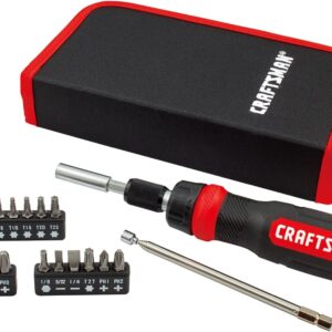 CRAFTSMAN Ratcheting Screwdriver, Multibit Set, 26-Piece (CMHT68001)