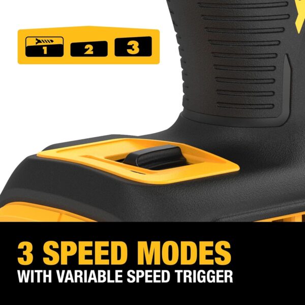 DEWALT 20V MAX XR Impact Driver, Brushless, 1/4", 3-Speed, Bare Tool Only (DCF845B) - Image 2