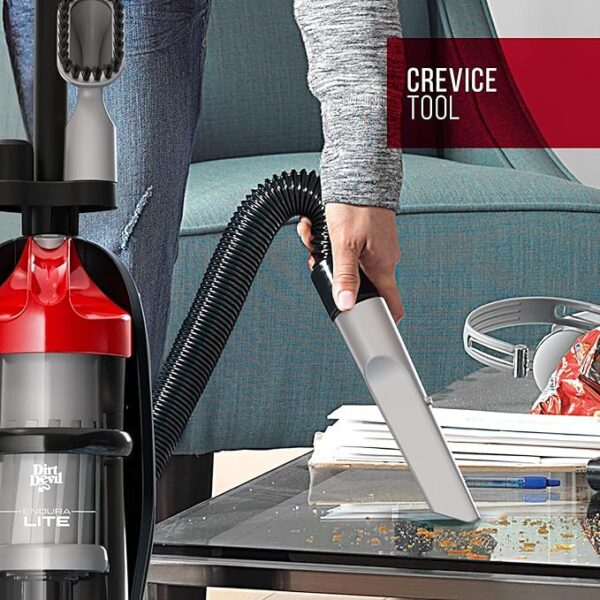 Dirt Devil Endura Lite Bagless Vacuum Cleaner, Small Upright for Carpet and Hard Floor, Lightweight, UD20121PC, Red - Image 2