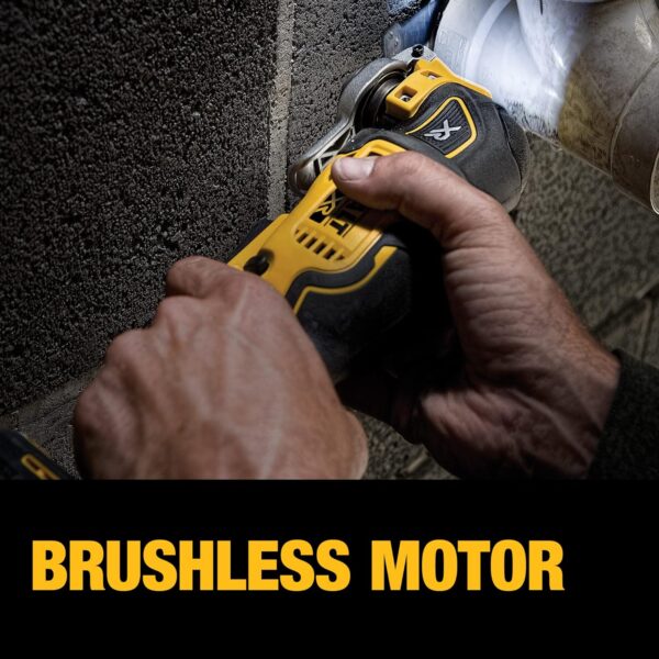 DEWALT 20V MAX XR Oscillating Tool Kit, 3 Speed, With Blades, Battery and Charger Included (DCS356C1) - Image 6