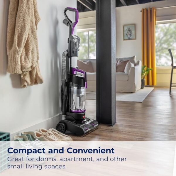 BISSELL CleanView Compact Turbo Upright Vacuum with Quick Release Wand, Full Size Power, Compact Size for Apartments & Dorms, 3437F - Image 3
