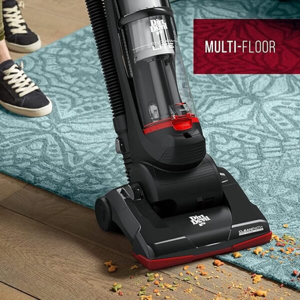 Dirt Devil Endura Lite Bagless Vacuum Cleaner, Small Upright for Carpet and Hard Floor, Lightweight, UD20121PC, Red - Image 4