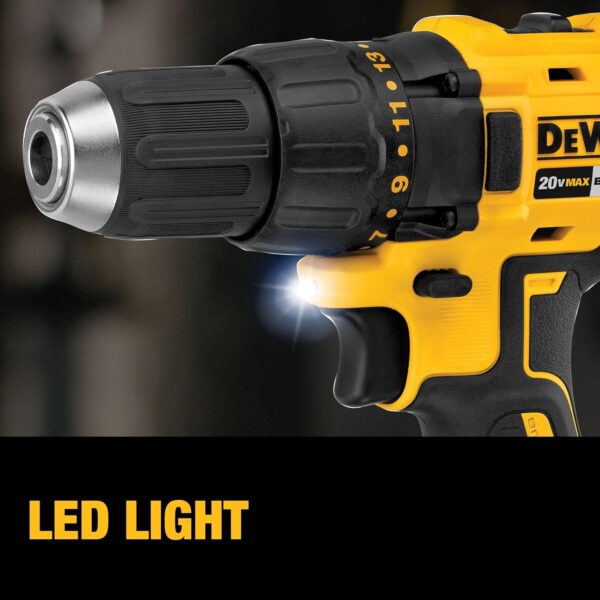 DEWALT 20V MAX Cordless Drill, Impact Driver, 2-Tool Power Tool Combo Kit, Brushless Power Tool Set with 2 Batteries and Charger Included (DCK277D2) - Image 2