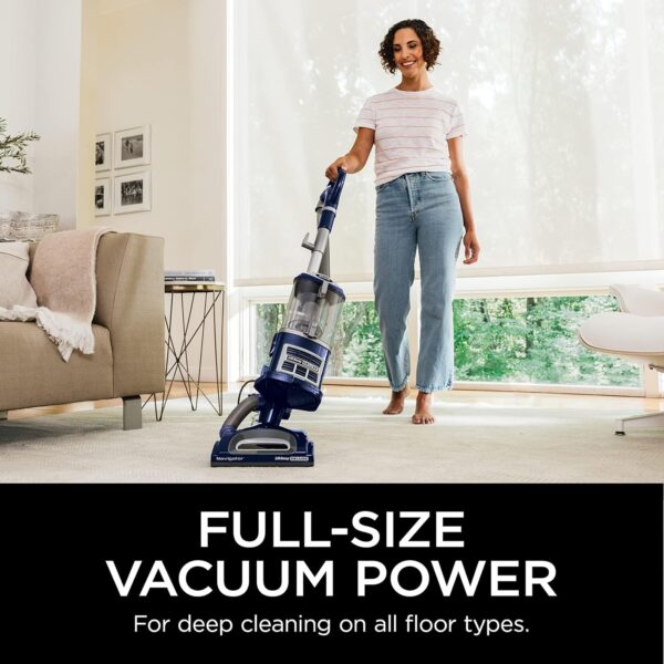 Shark NV360 Navigator Lift-Away Deluxe Upright Vacuum with Large Dust Cup Capacity, HEPA Filter, Swivel Steering, Upholstery Tool & Crevice Tool, Blue - Image 6