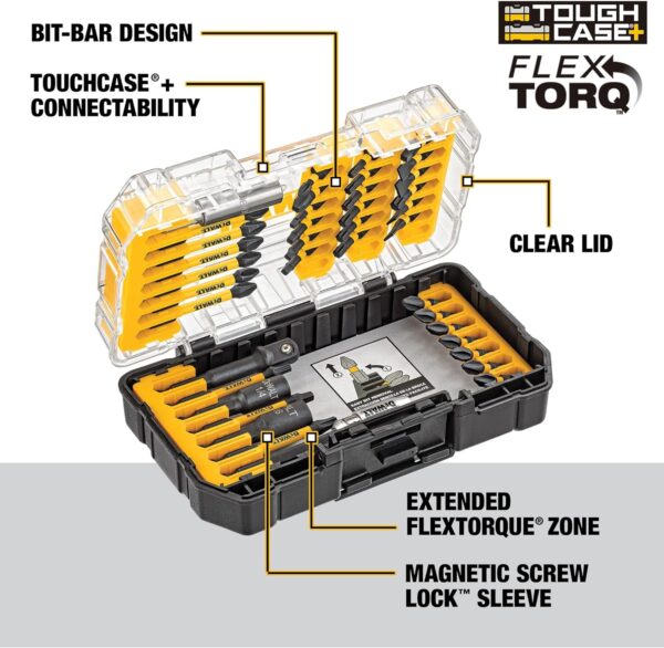 DEWALT Screwdriver Bit Set, Impact Ready, FlexTorq, 40-Piece (DWA2T40IR) - Image 3