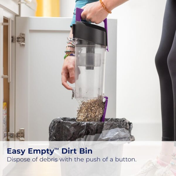 BISSELL CleanView Compact Turbo Upright Vacuum with Quick Release Wand, Full Size Power, Compact Size for Apartments & Dorms, 3437F - Image 2