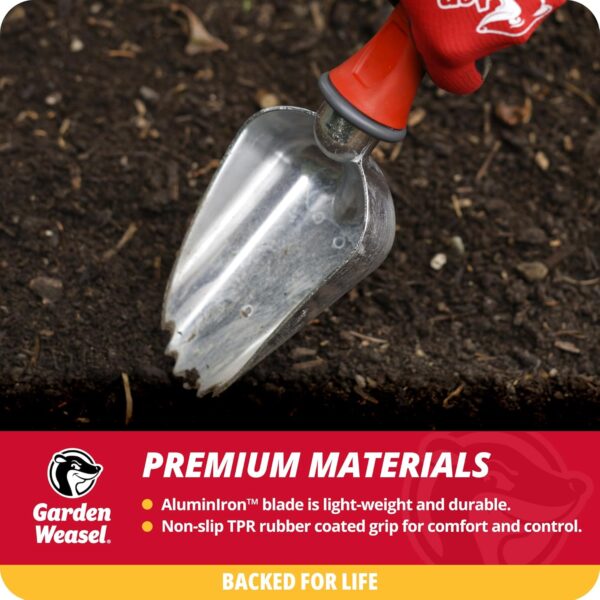 Garden Weasel Potting Scoop - Oversized | Dig and Transport | Planting and Gardening Hand Digging Tools, Heavy Duty Soil Scoop, Mini Gardening Shovel | 91362 - Image 3