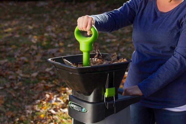 Earthwise GS70015 15-Amp Garden Corded Electric Chipper, Collection Bin - Image 2