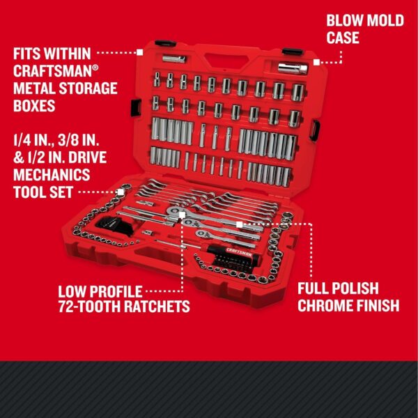 CRAFTSMAN 159 Piece Mechanics Tool Set (CMMT12125) - Image 4