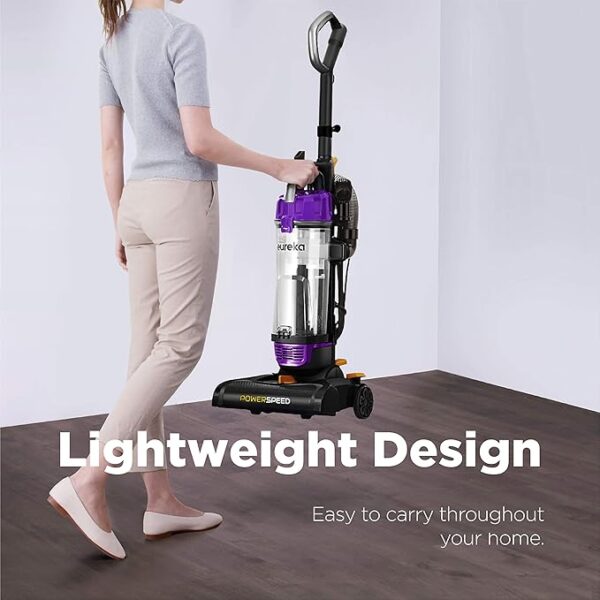 eureka NEU182B PowerSpeed Bagless Upright Vacuum Cleaner, Lite, Purple - Image 4