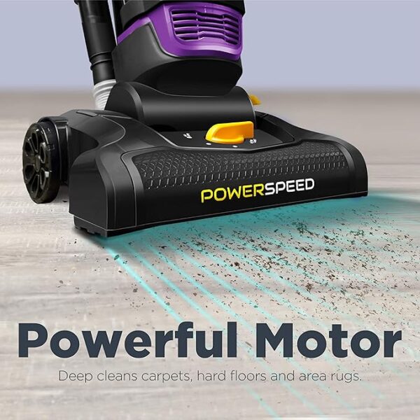 eureka NEU182B PowerSpeed Bagless Upright Vacuum Cleaner, Lite, Purple - Image 5
