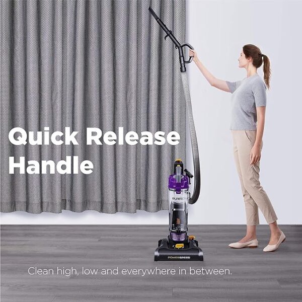 eureka NEU182B PowerSpeed Bagless Upright Vacuum Cleaner, Lite, Purple - Image 3