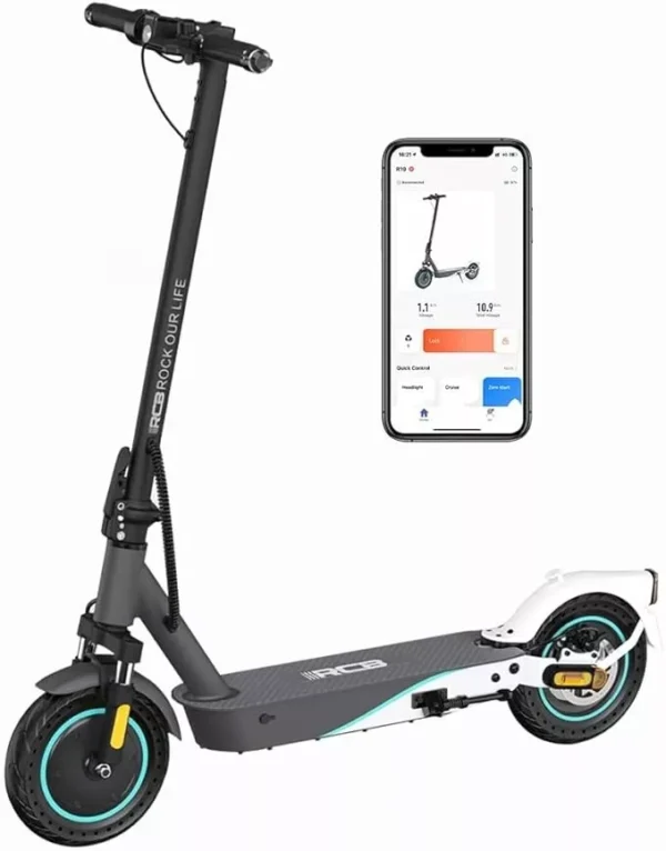 RCB R19 500W Electric Scooter 36V 11.4AH 10" Tires Folding E-Scooter Range 35KM - Image 2