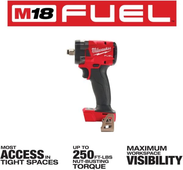 Milwaukee 2855-20 18V Brushless Cordless 1/2" Impact Wrench with Friction Ring - Image 4
