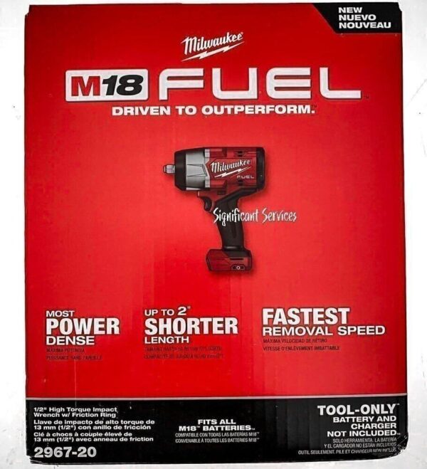 Milwaukee 2967-20 M18 FUEL™ 1/2" High Torque Impact Wrench w/ Friction Ring (Tool Only) - Image 2