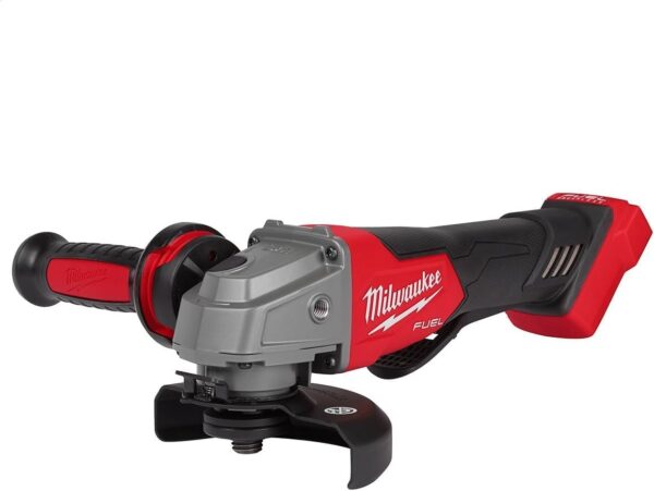 Milwaukee 2880-20 M18 FUEL Brushless Lithium-Ion 4-1/2 in. / 5 in. Cordless Small Angle Grinder with No-Lock Paddle Switch (Tool Only) - Image 2