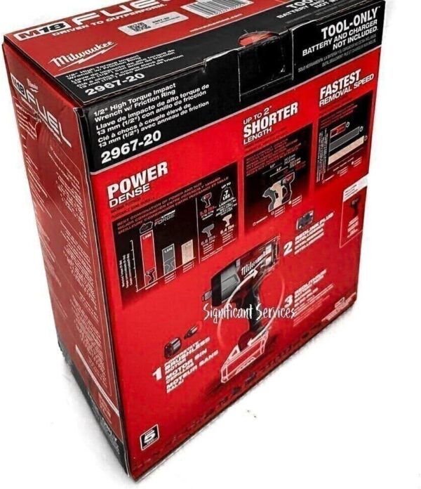 Milwaukee 2967-20 M18 FUEL™ 1/2" High Torque Impact Wrench w/ Friction Ring (Tool Only) - Image 4