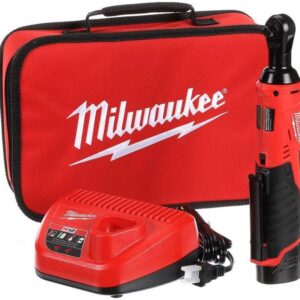 Milwaukee 2457-21 3/8-in Cordless M12 Lithium-Ion Ratchet Kit (Ratchet Kit w/Tool Bag)