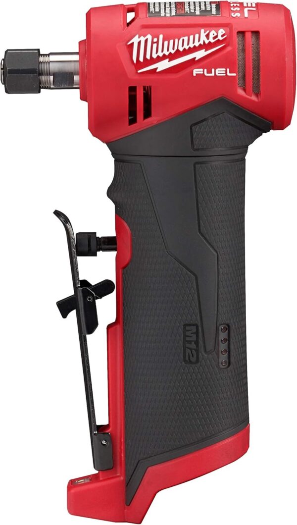 Milwaukee M12 FUEL 12V Lithium-Ion Brushless Cordless 1/4 in. Right Angle Die Grinder (Tool-Only) - Image 8